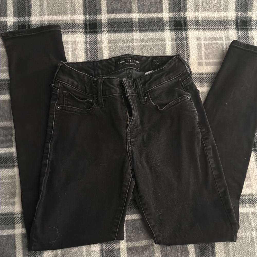 Lucky Brand Black Skinny Jeans Sleek Modern Fit